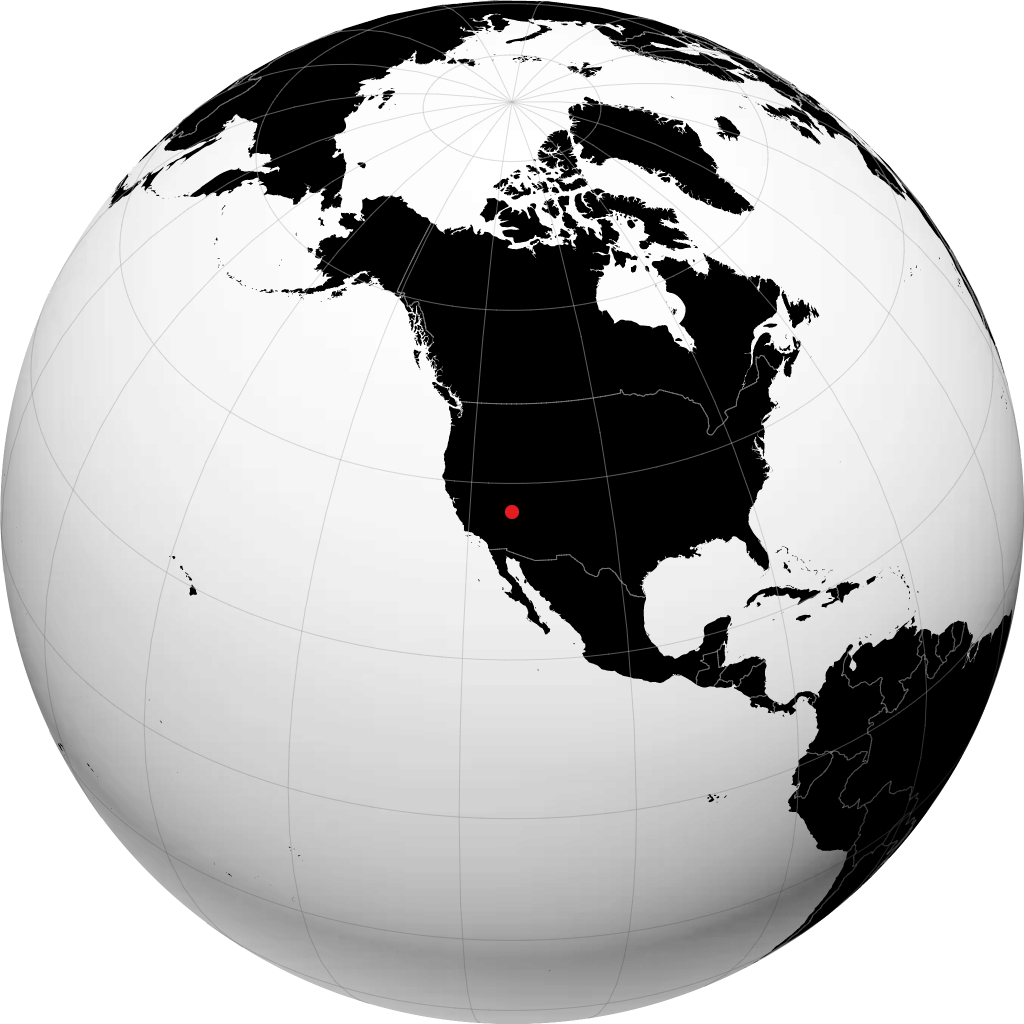 Mesquite sur le globe
