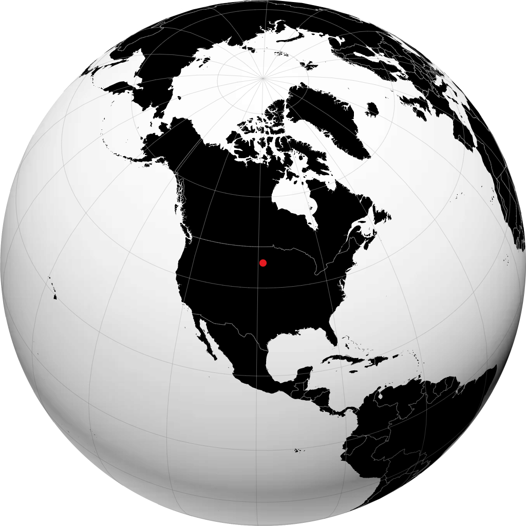 Aberdeen sur le globe