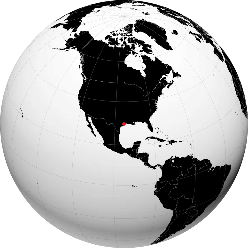 Pasadena sur le globe