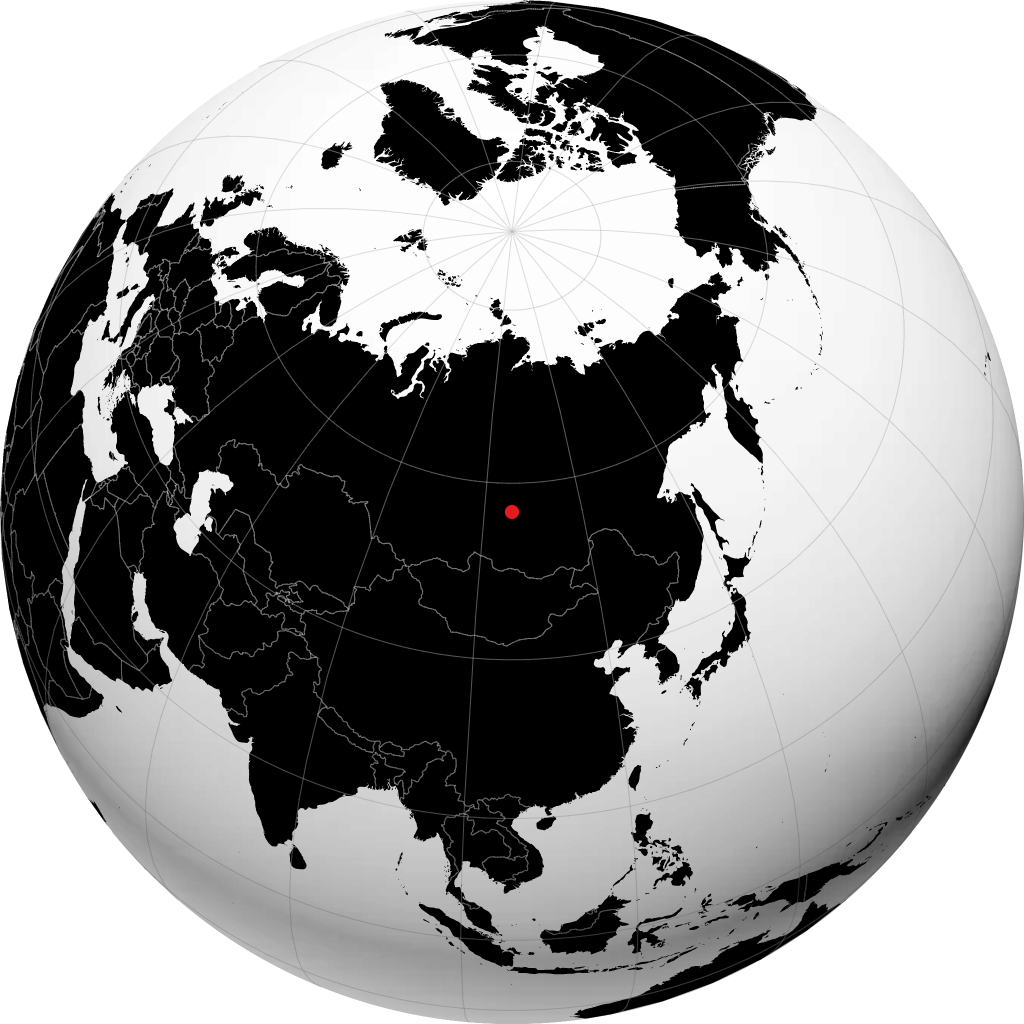 Oust-Kout sur le globe