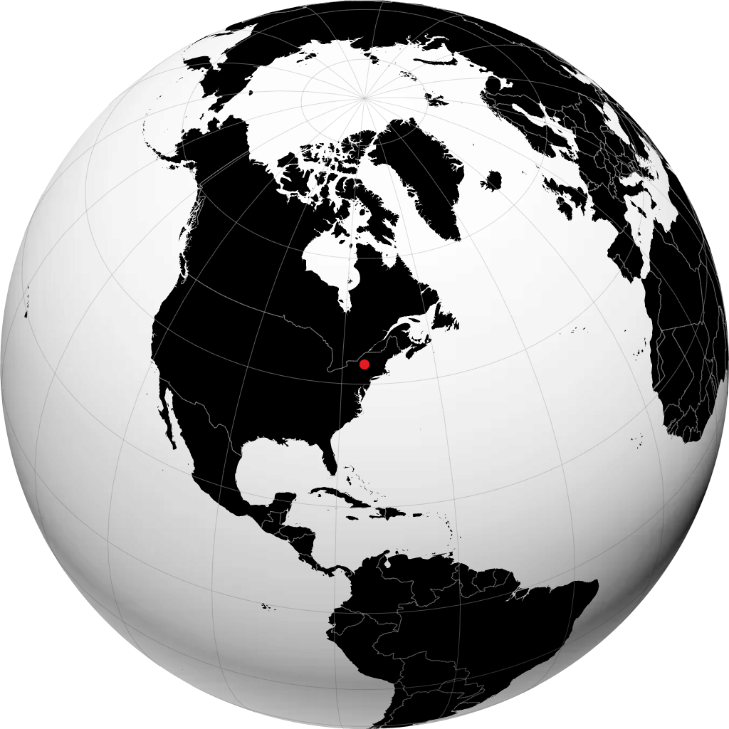 Utica sur le globe