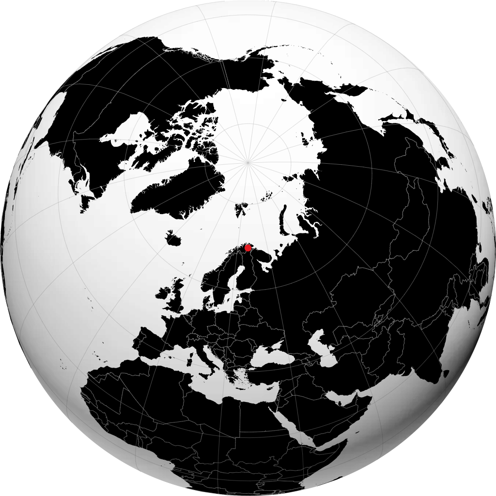 Utsjoki sur le globe