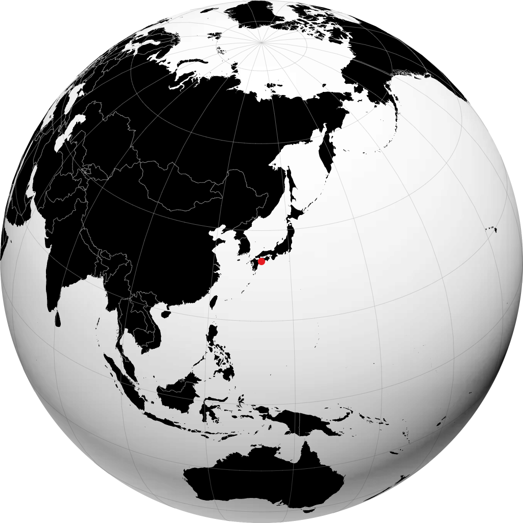 Uwajima sur le globe