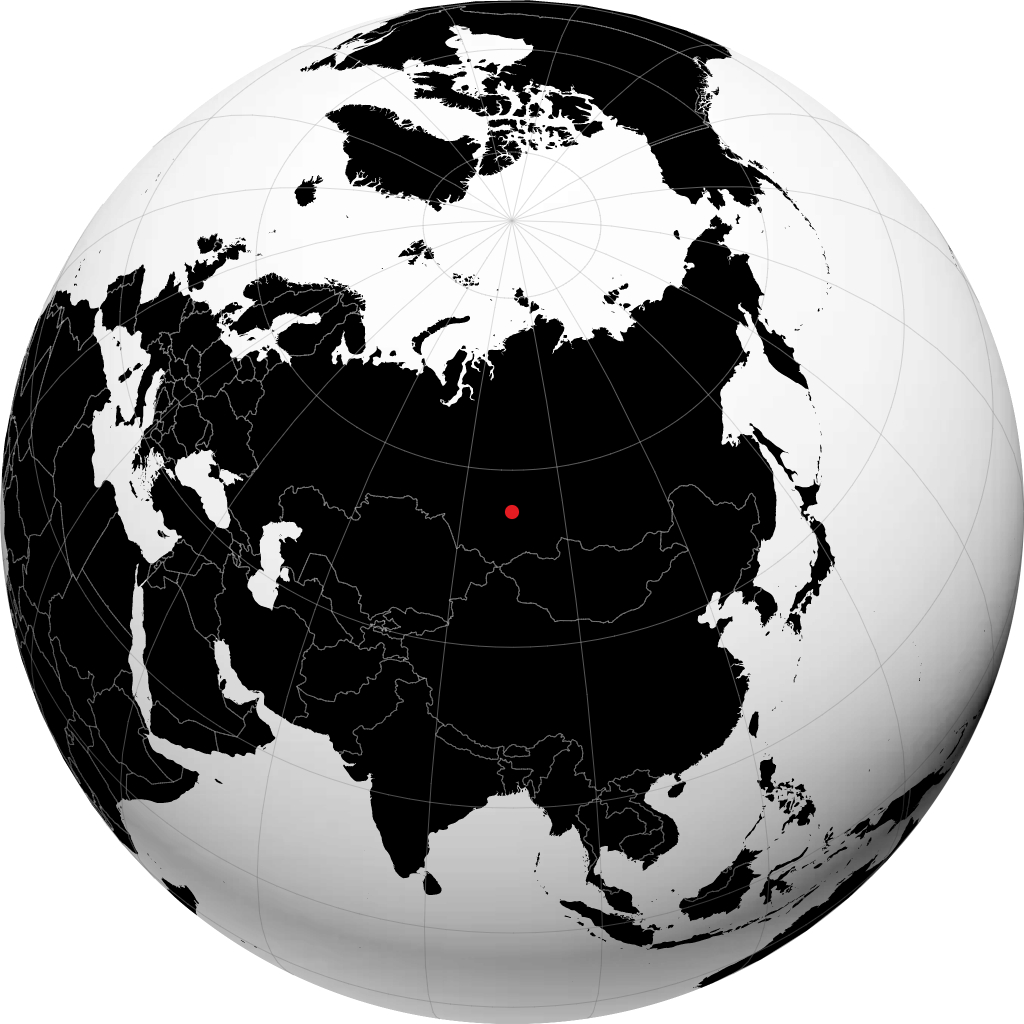 Uzhur sur le globe