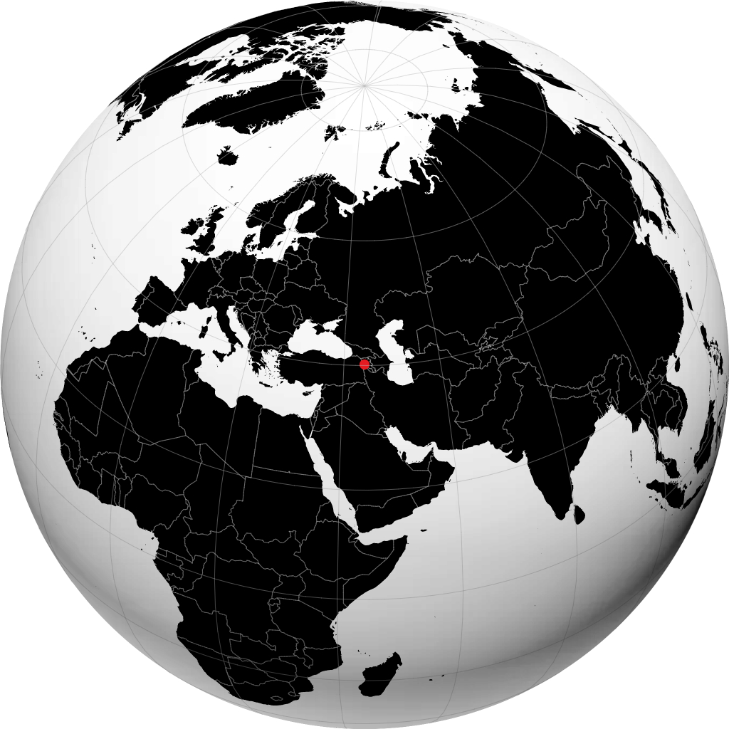 Vagharshapat sur le globe