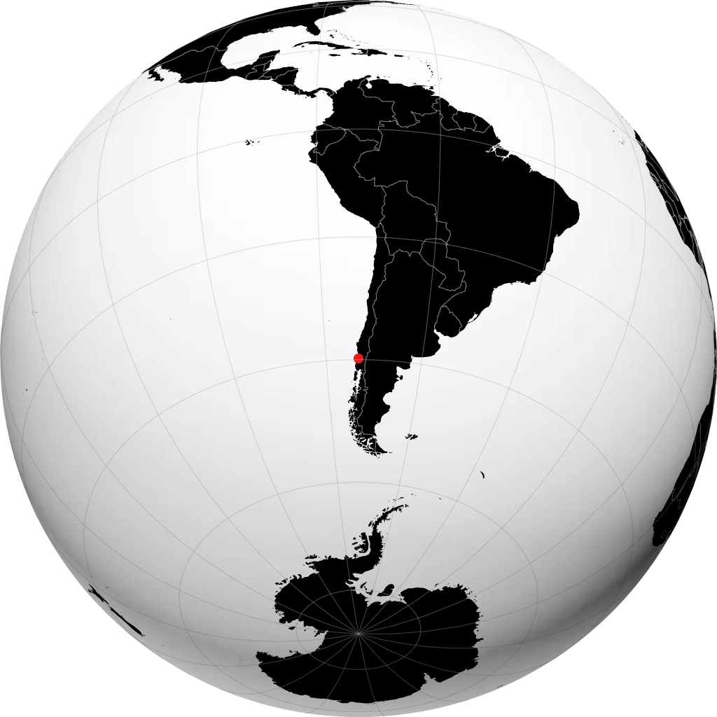 Valdivia sur le globe
