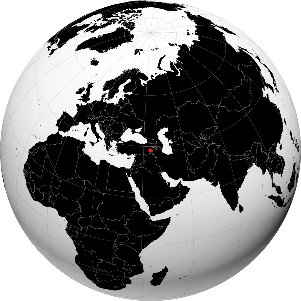 Van sur le globe