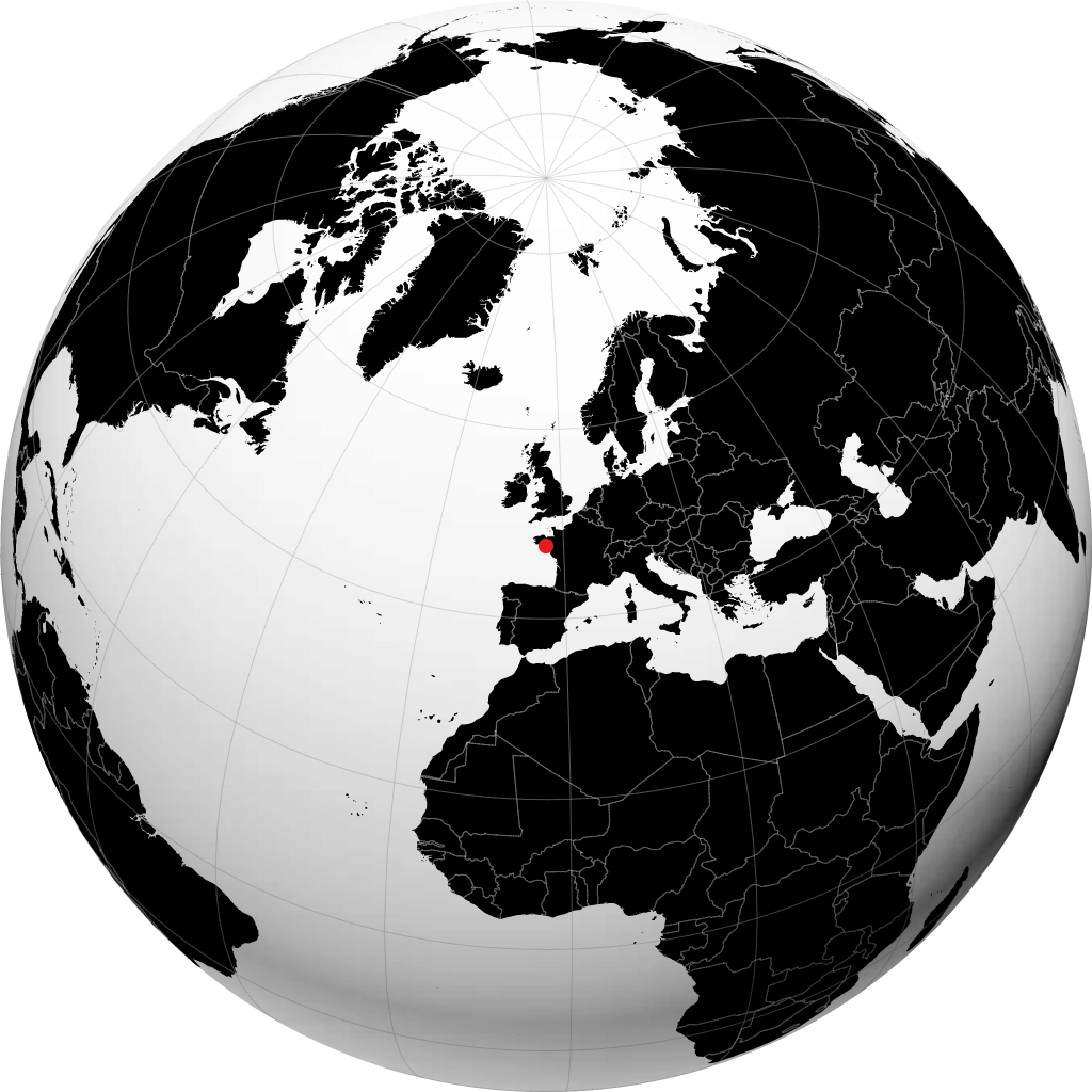 Vannes sur le globe