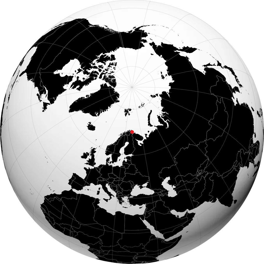 Varangerbotn sur le globe