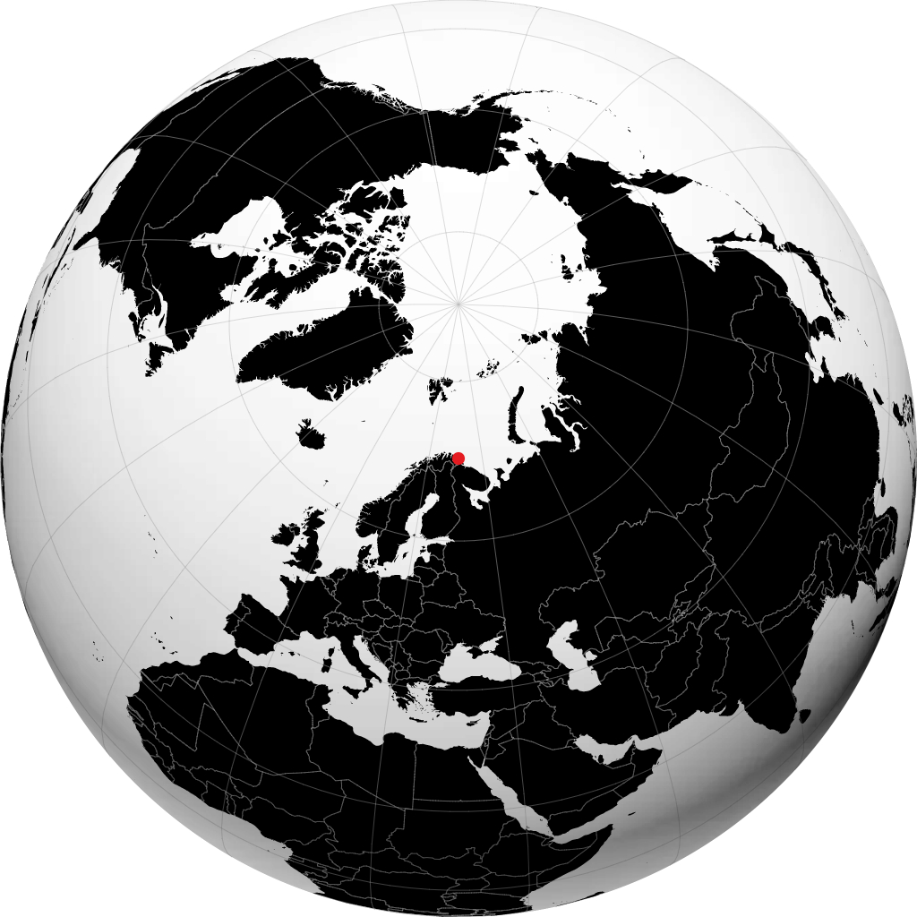 Vardø sur le globe