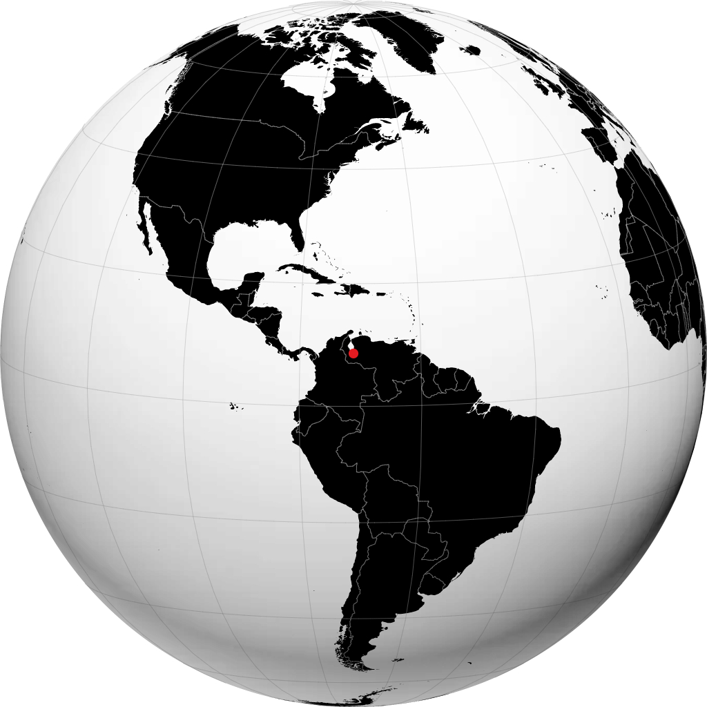 Mérida sur le globe