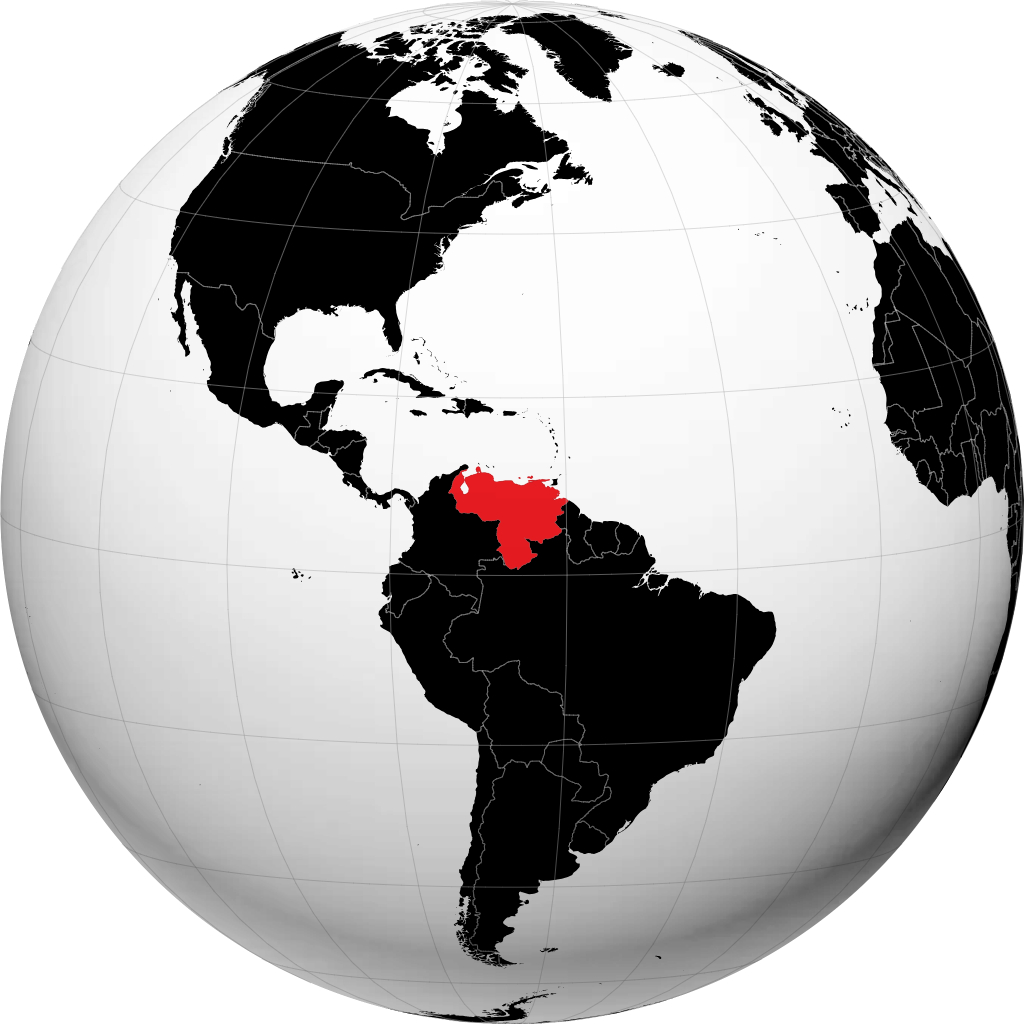 Venezuela sur le globe