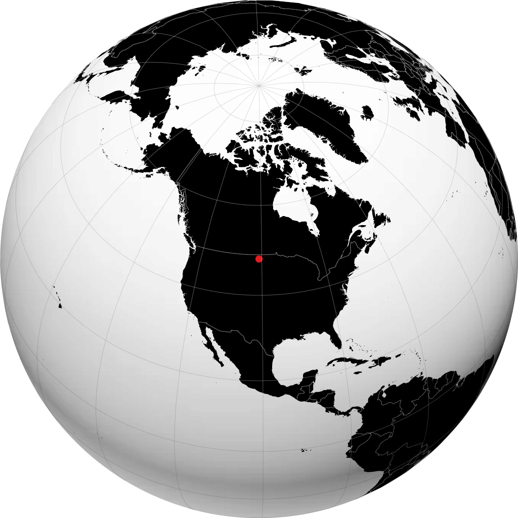 Velva sur le globe