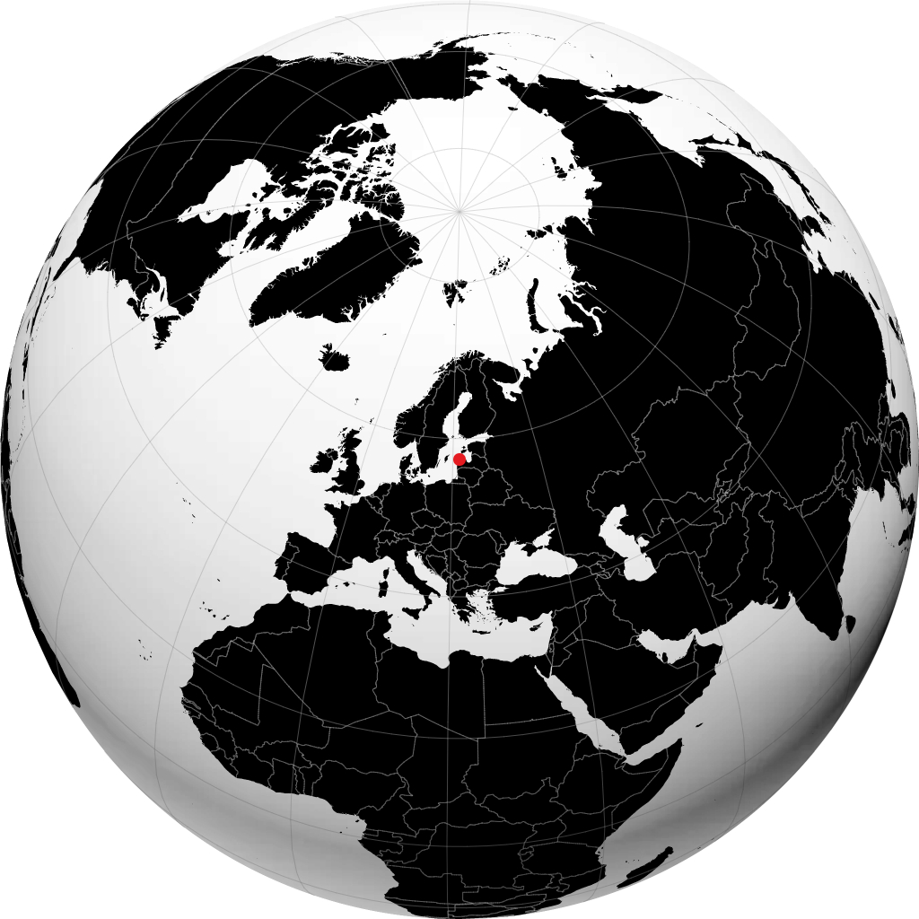 Ventspils sur le globe