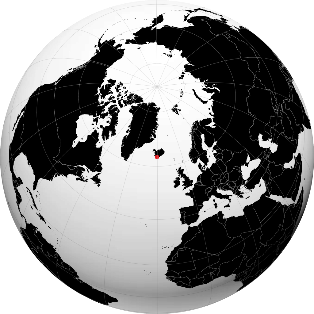Vestmannaeyjar sur le globe