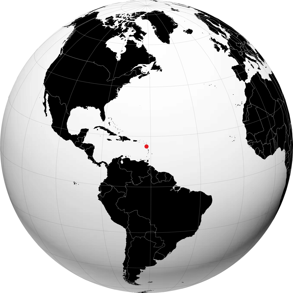 Vieux-Habitants sur le globe