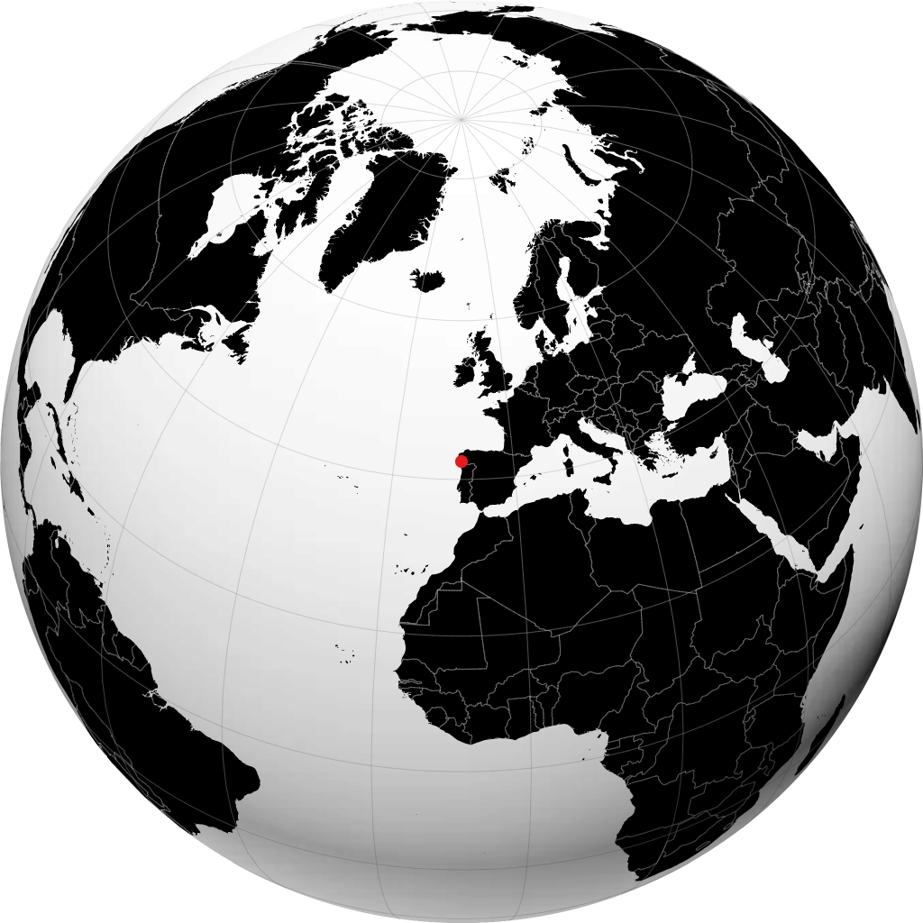 Vigo sur le globe