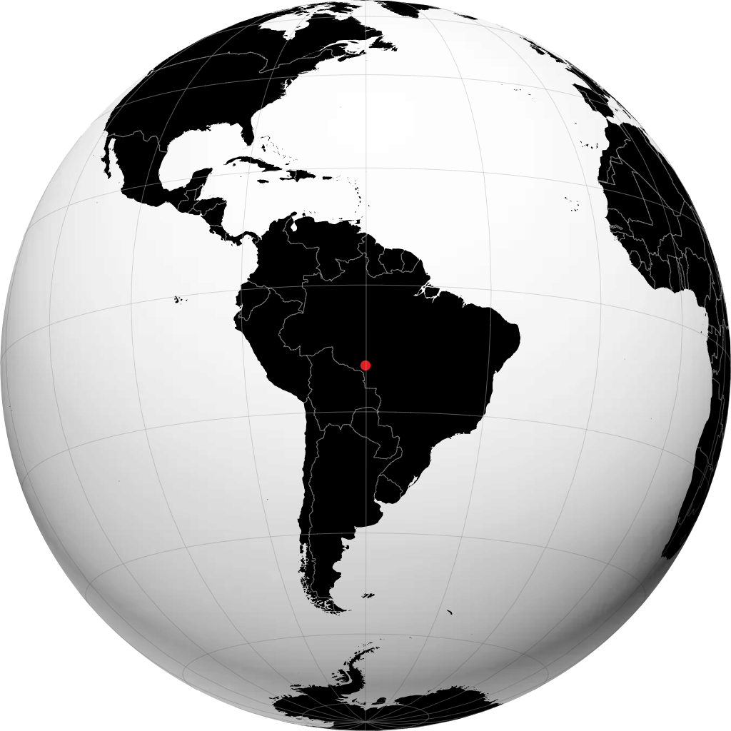 Vilhena sur le globe