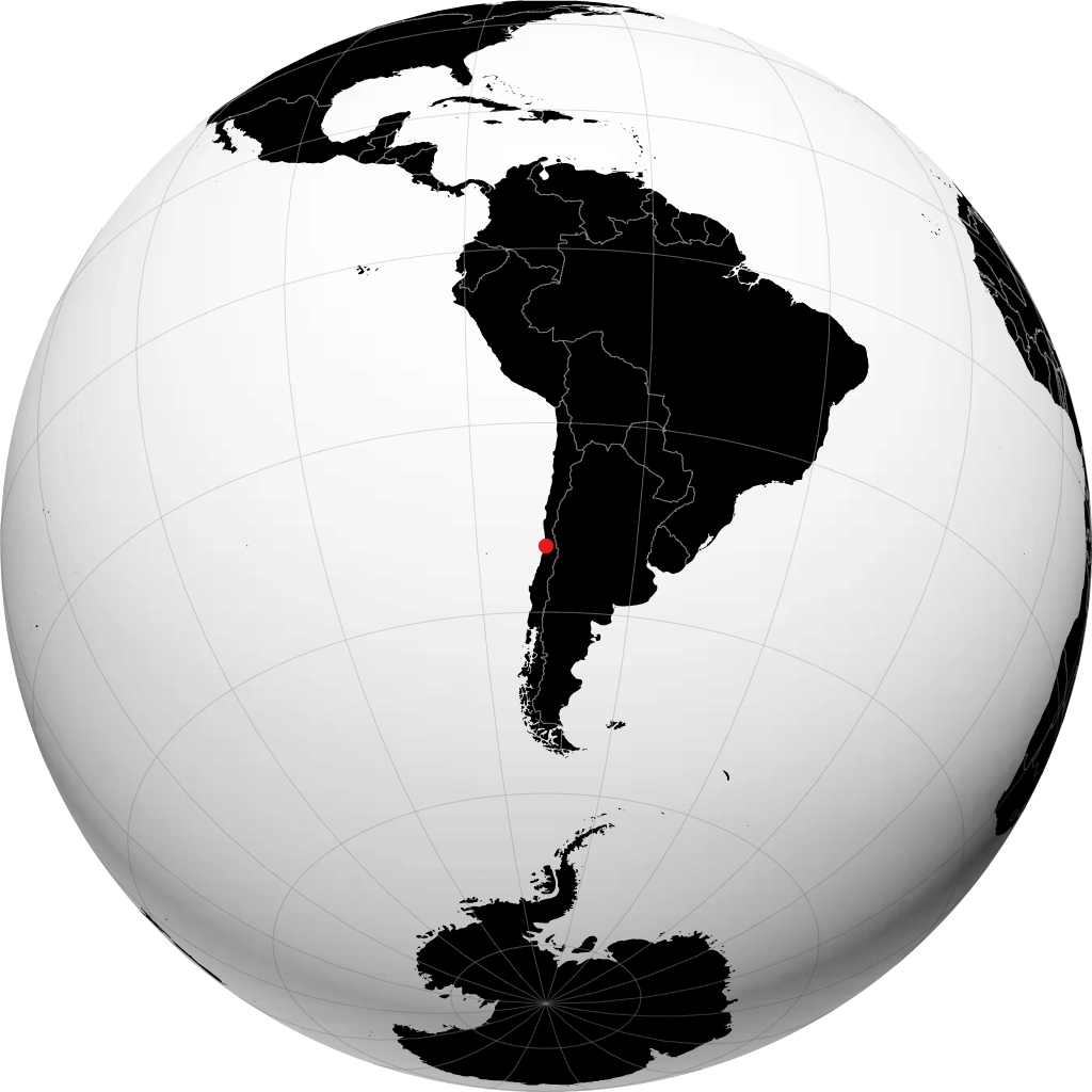 Villa Alemana sur le globe