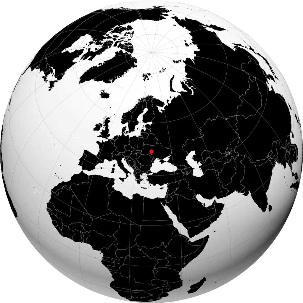 Vinnytsia sur le globe