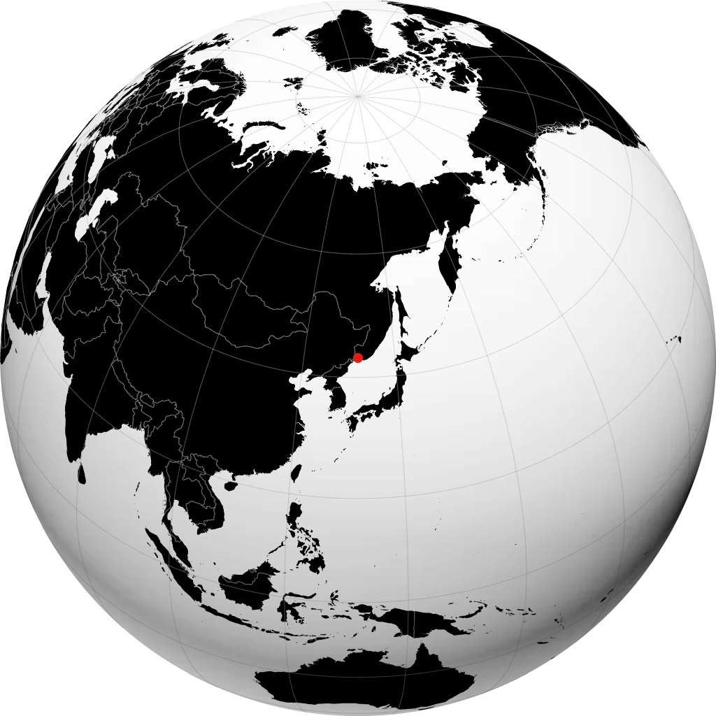 Vladivostok sur le globe