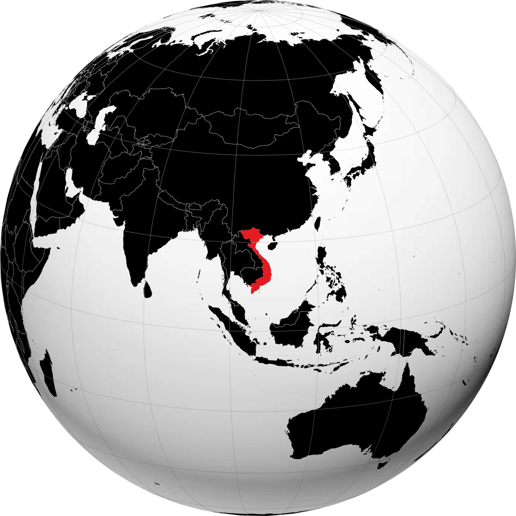 Viêt Nam sur le globe