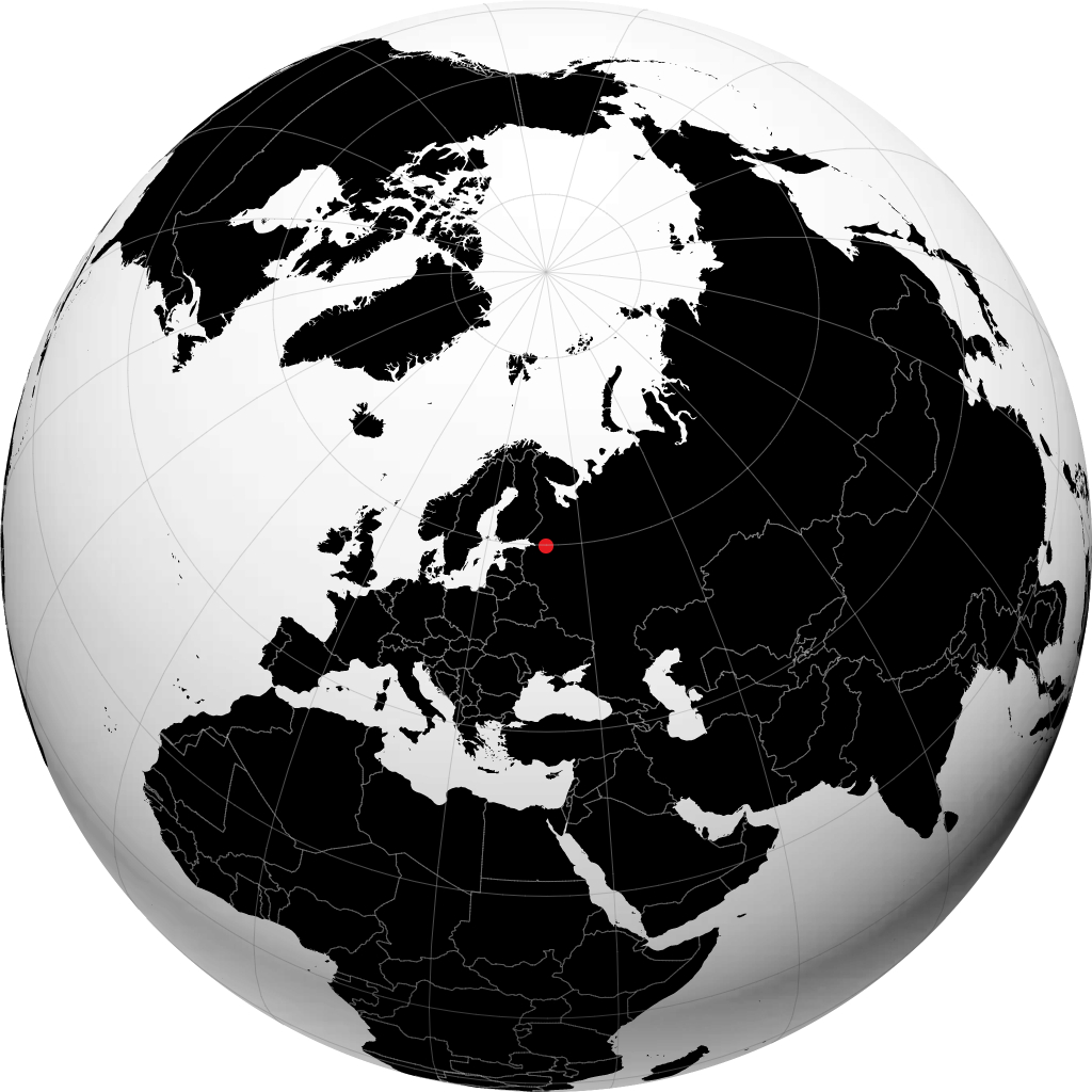 Volkhov sur le globe