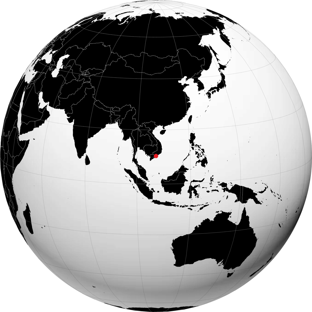 Vũng Tàu sur le globe