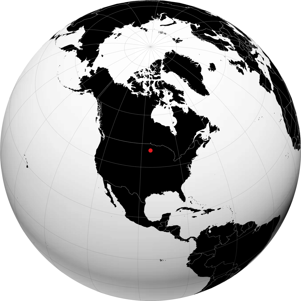 Wadena sur le globe
