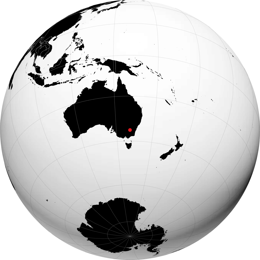 Wagga Wagga sur le globe