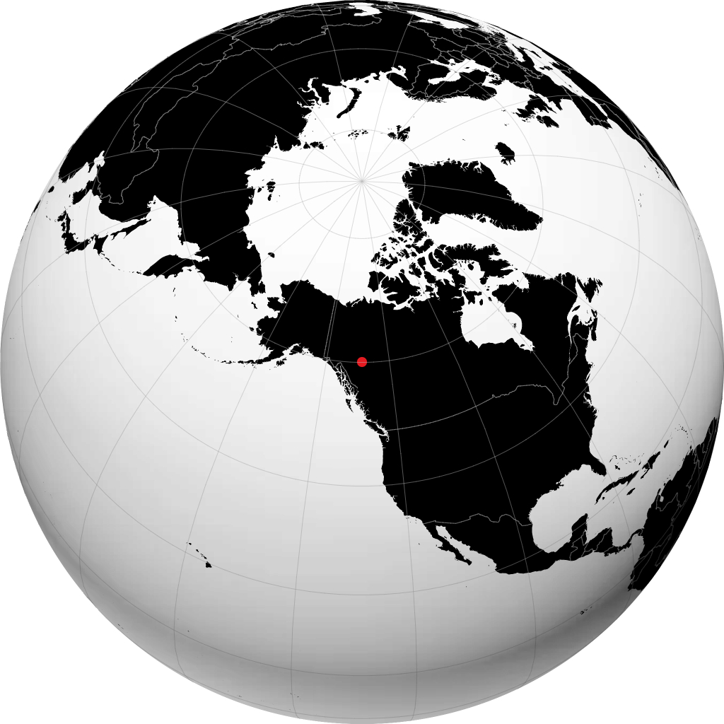 Watson Lake sur le globe