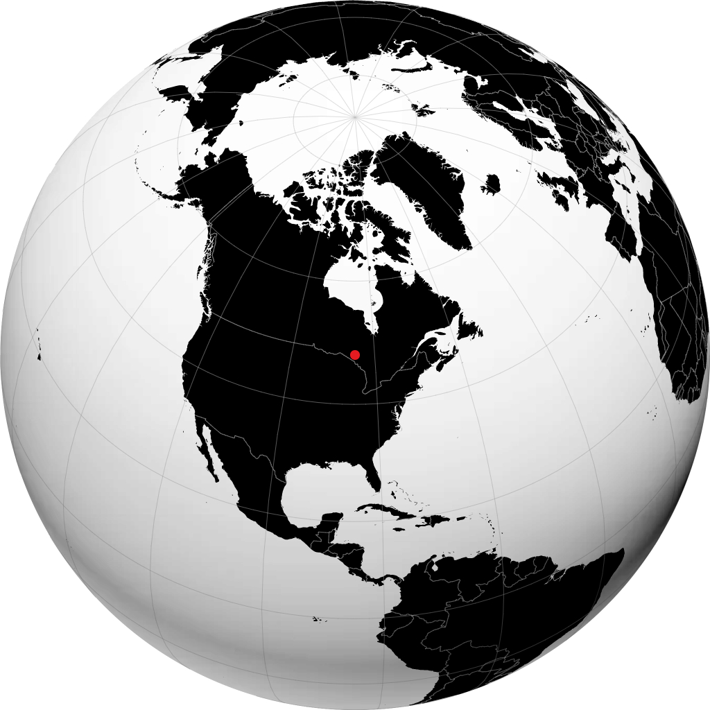 Wawa sur le globe
