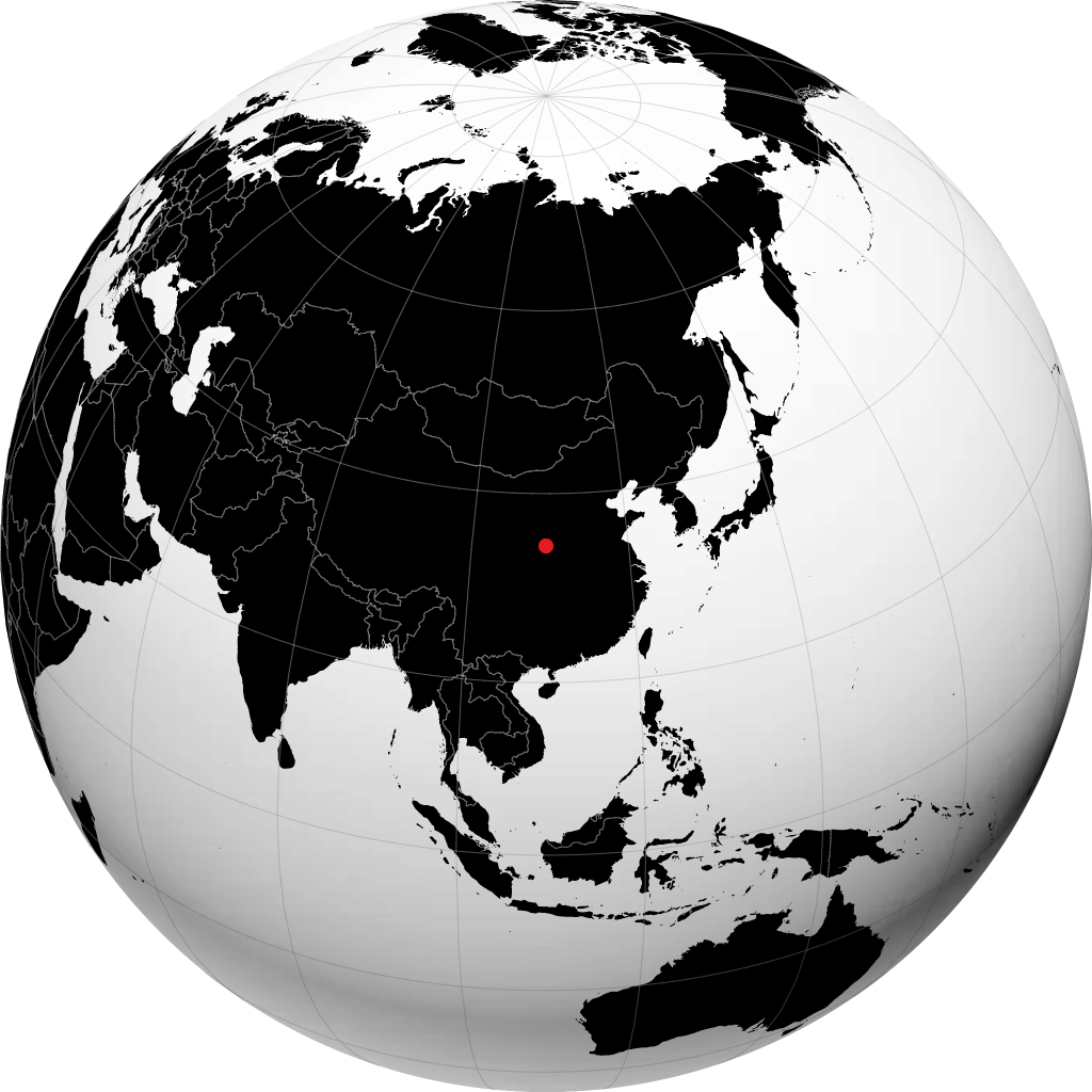 Weinan sur le globe
