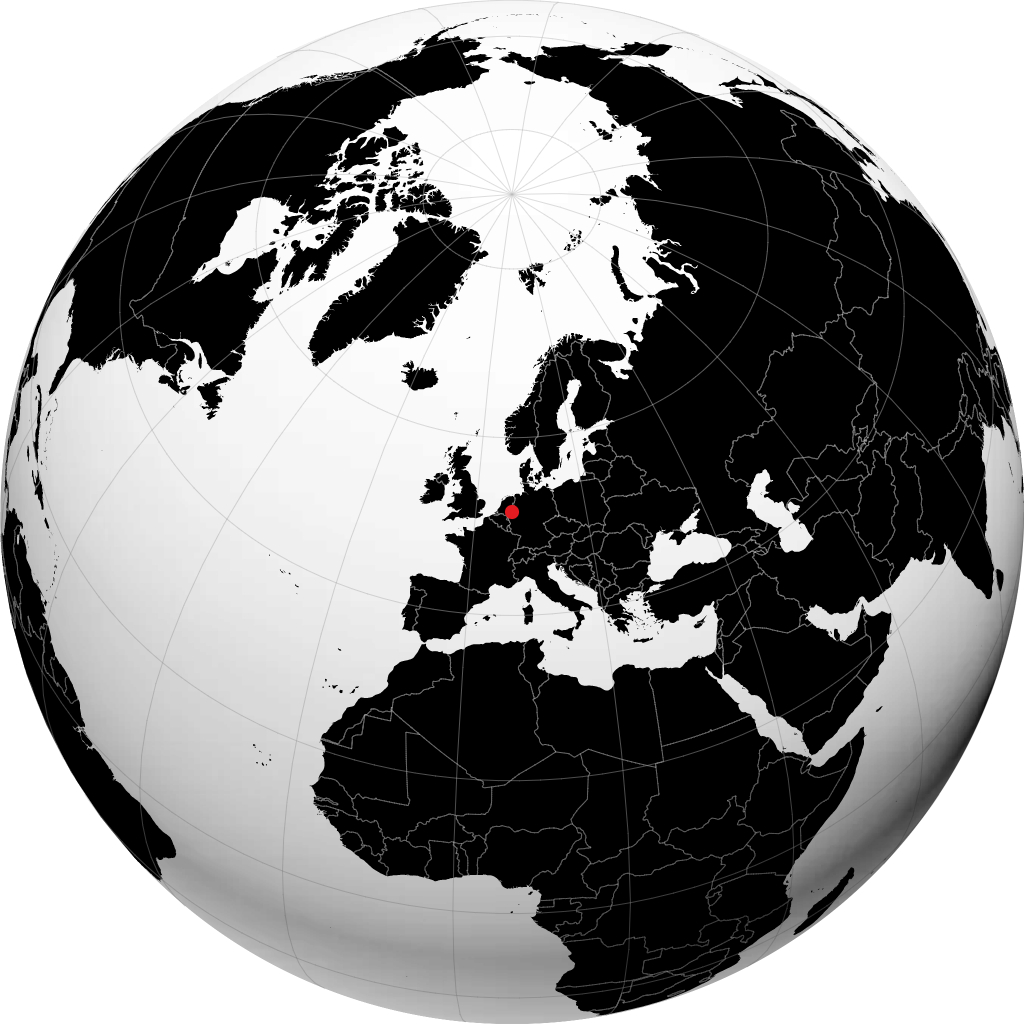 Wesel sur le globe