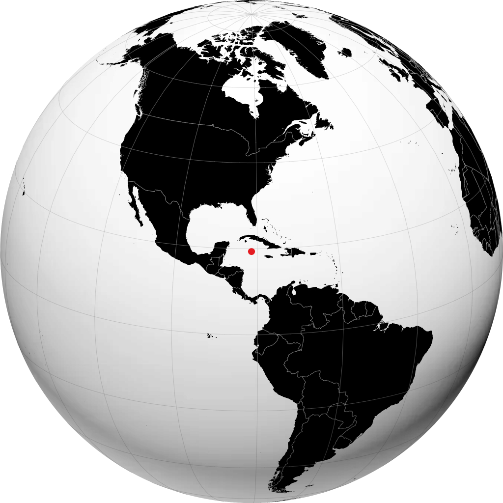 West Bay sur le globe