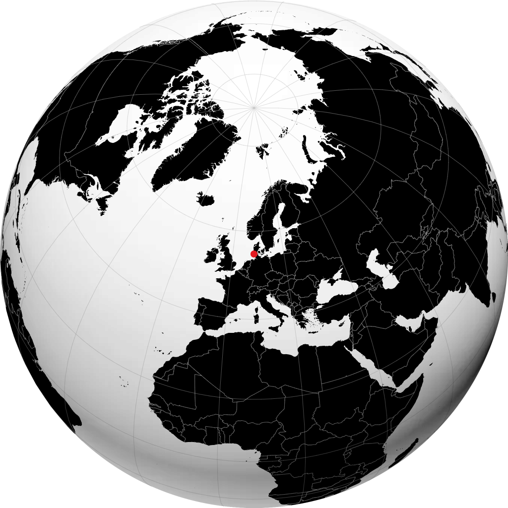 Westerland sur le globe