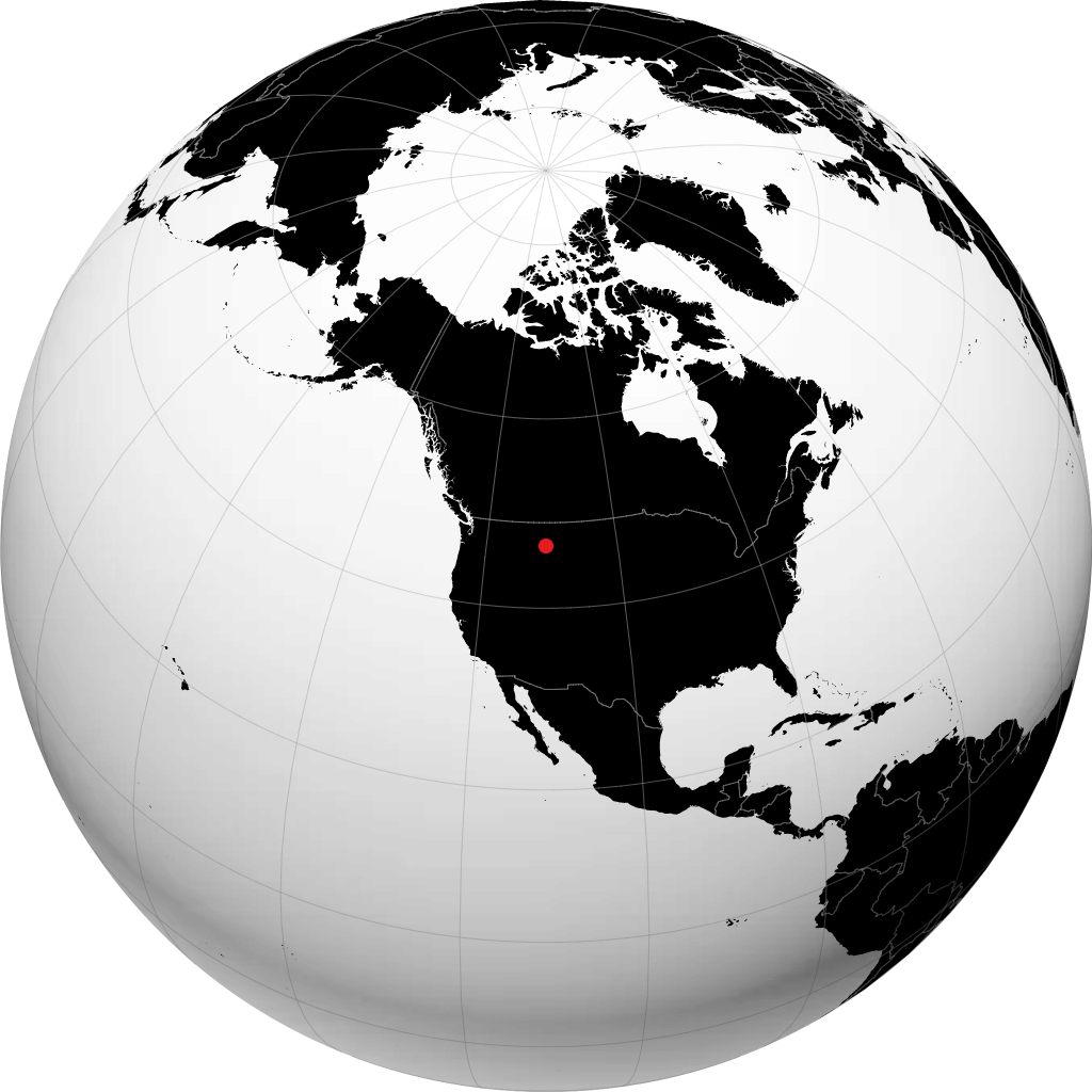White Sulphur Springs sur le globe