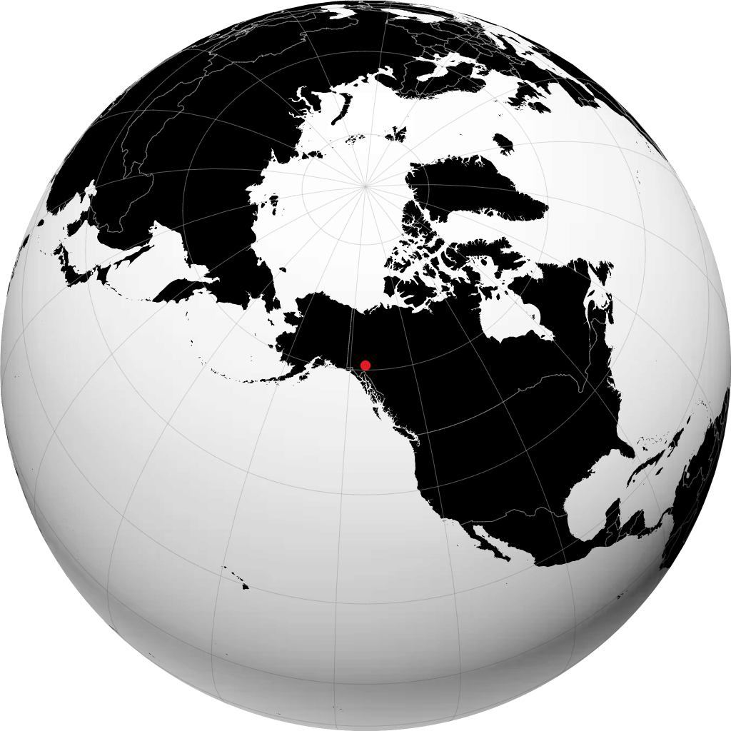 Whitehorse sur le globe