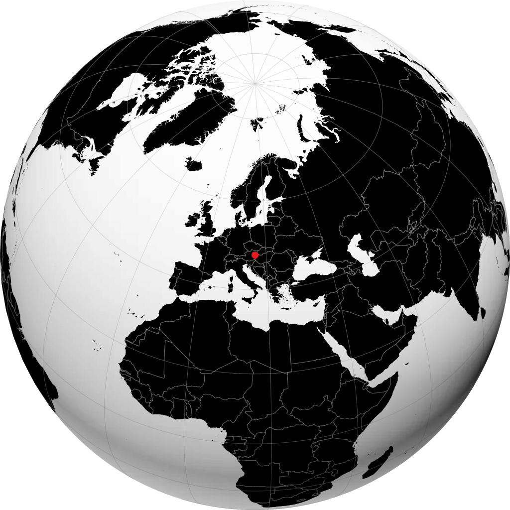 Wiener Neustadt sur le globe