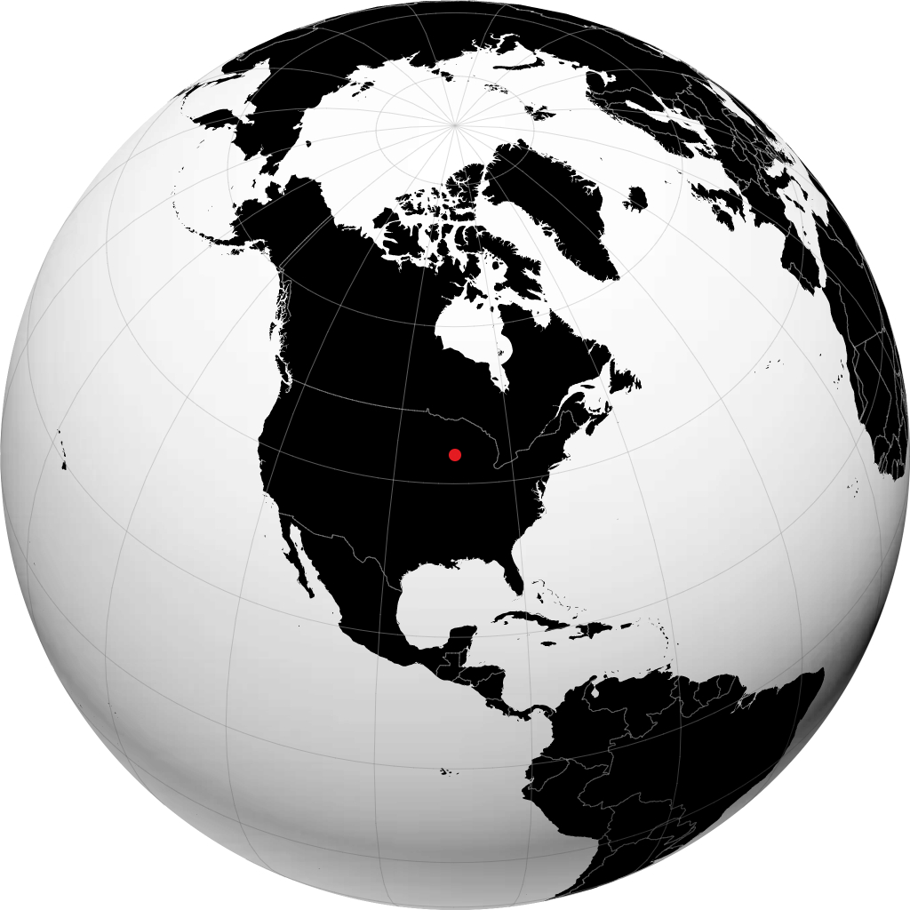 Wisconsin Dells sur le globe