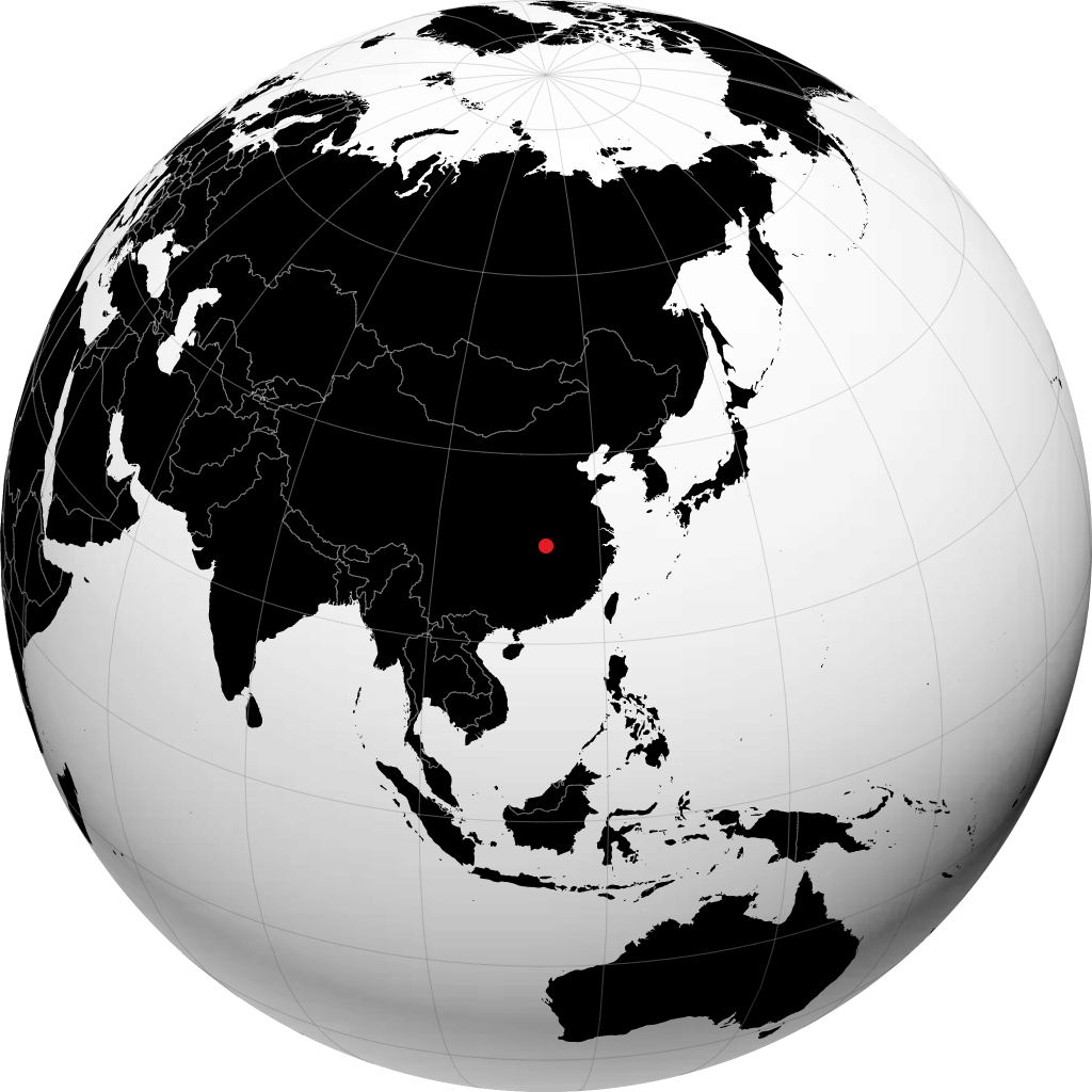 Xiantao sur le globe