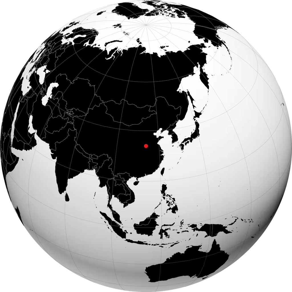 Xuchang sur le globe