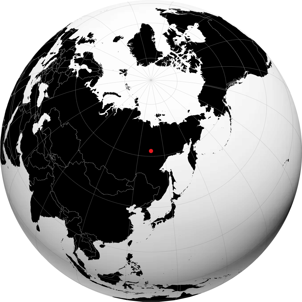 Iakoutsk sur le globe