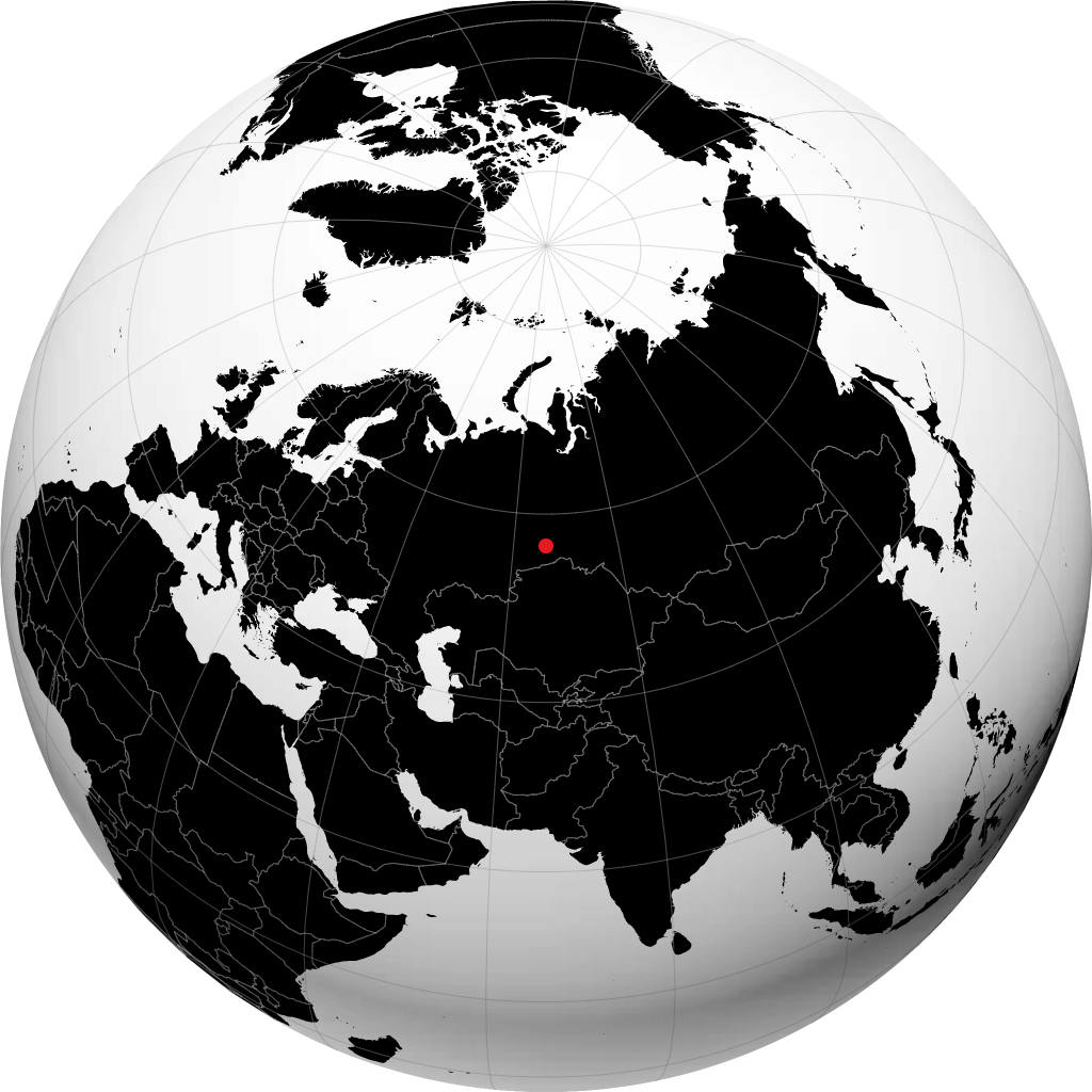 Yalutorovsk sur le globe