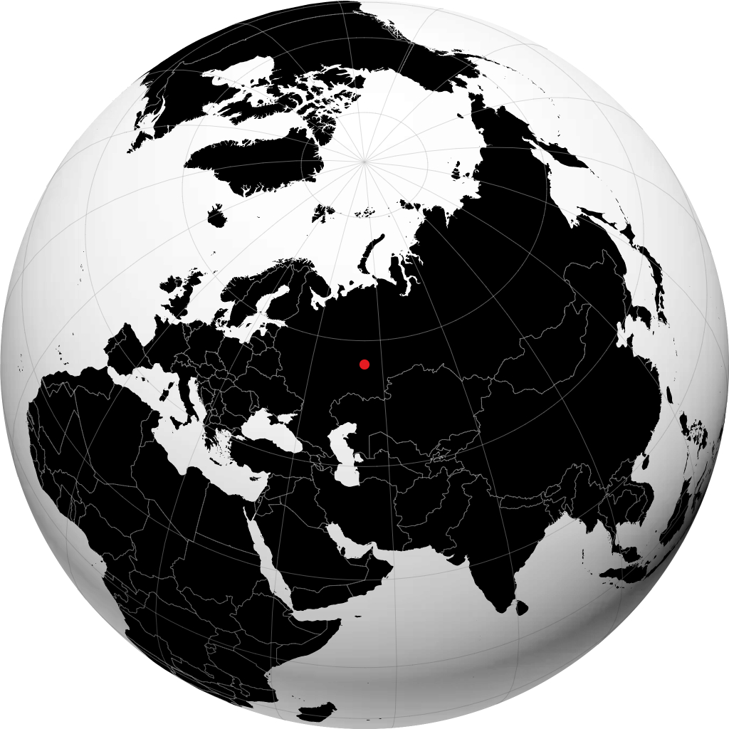 Yanaul sur le globe