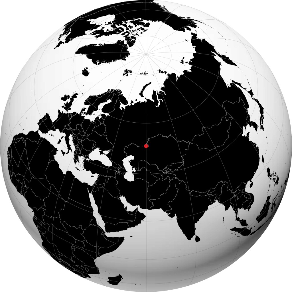 Yasnyy sur le globe