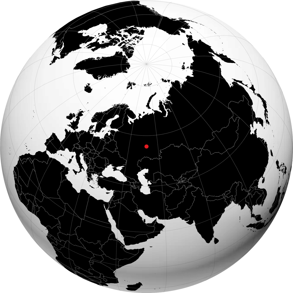 Yelabuga sur le globe