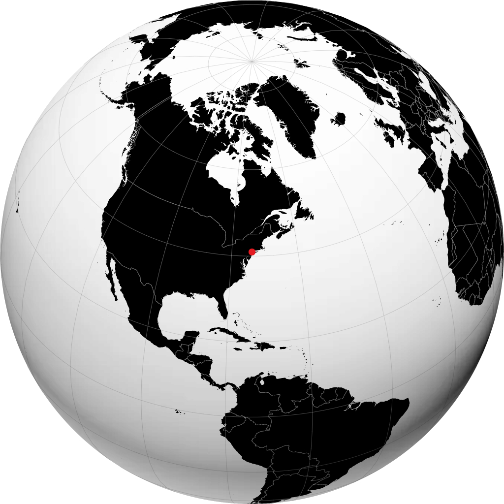 Yonkers sur le globe