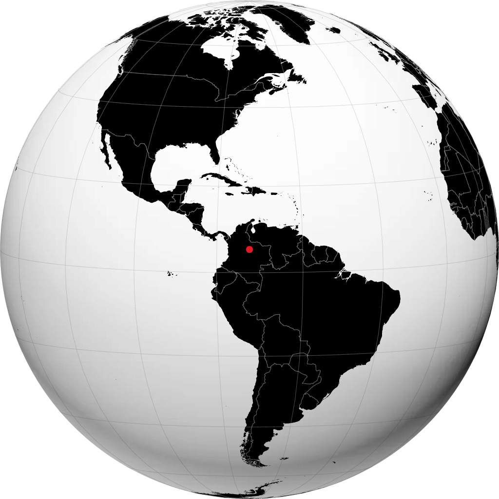 Yopal sur le globe