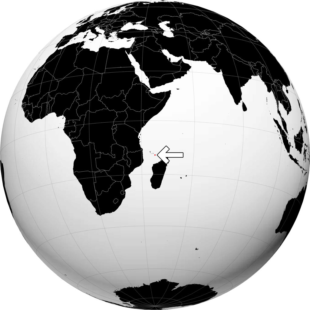 Mayotte sur le globe